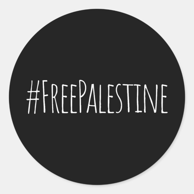 Sticker Rond Libérer la Palestine | #FreePalestine | Libérez Ga (Devant)
