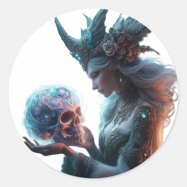 Sticker Rond 👻 libérer l'obscurité : collections d'horreur (Devant)