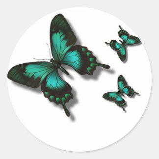 Sticker Rond Libérez comme papillon