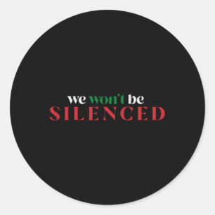 Sticker Rond Libérez la Palestine contre l'apartheid Résister à