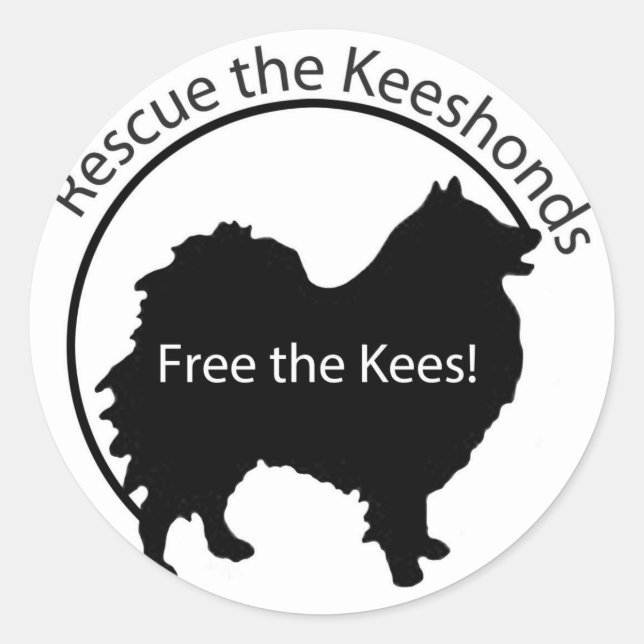 Sticker Rond Libérez les Kees ! (Devant)