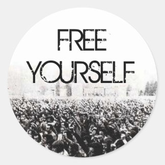 Sticker Rond Libérez-vous