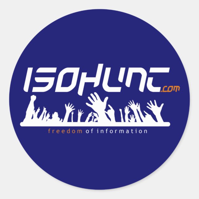 Sticker Rond Liberté d'information (Devant)