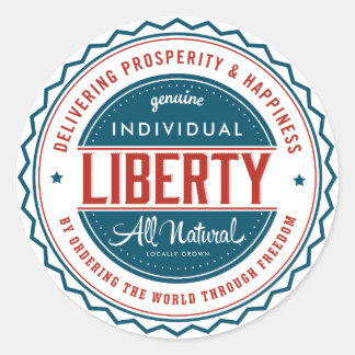 Sticker Rond Liberté individuelle