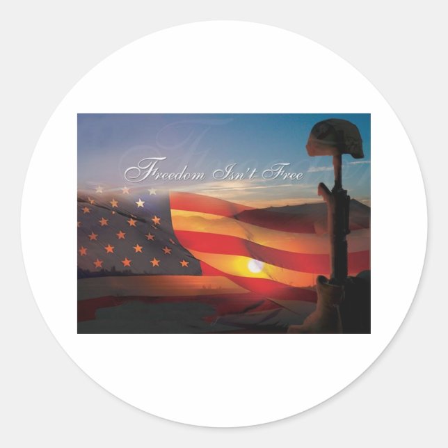 Sticker Rond Liberté Libre (Devant)