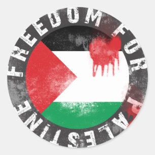 Sticker Rond Liberté pour la Palestine