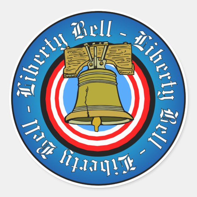 Sticker Rond Liberty Bell (Devant)