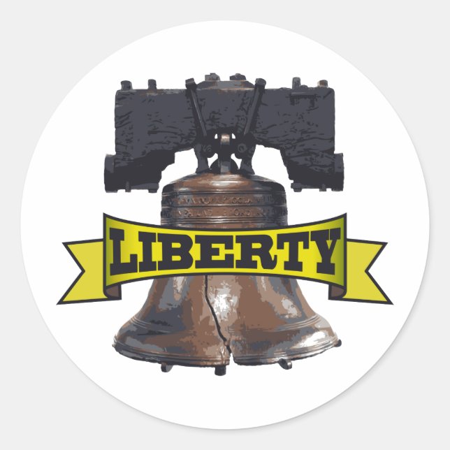 Sticker Rond Liberty Bell (Devant)