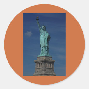 Sticker Rond Liberty Enlightening the World - Statue de la Libe