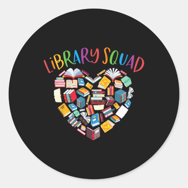 Sticker Rond Libraire de Bookworm Book Lover (Devant)