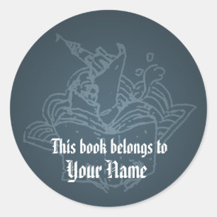 Sticker Rond Librairie World