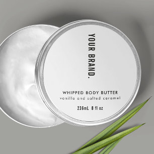 Sticker Rond Lid simple d'emballage de produit minimaliste mode