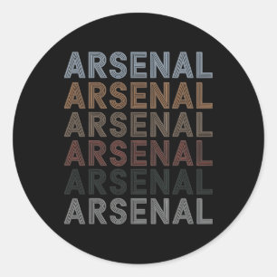 Sticker Rond L'Idée Cadeau De L'Équipe De Football D'Arsenal