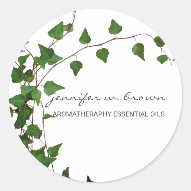 Sticker Rond Lierre Minimal (Devant)