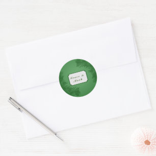 Sticker Rond Lierre vert   