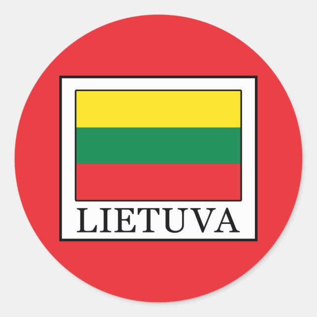 Sticker Rond Lietuva (Devant)
