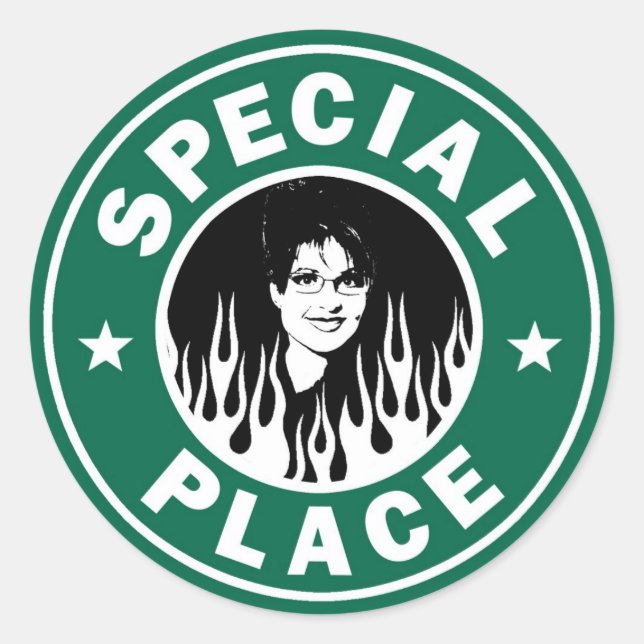 Sticker Rond Lieu Spécial En Enfer (Devant)