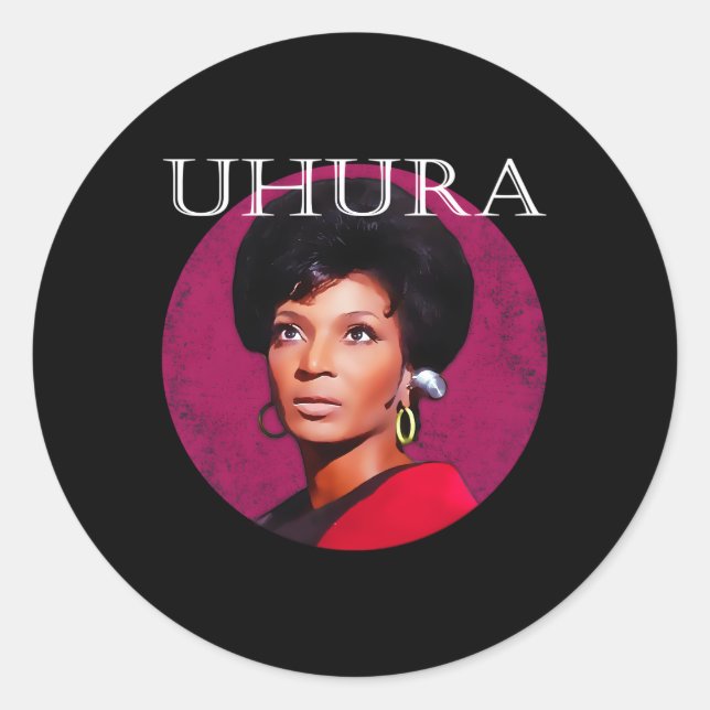Sticker Rond Lieutenant Uhura Rip Lieutenant Uhura Rip Lt Uhura (Devant)
