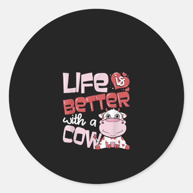 Sticker Rond Life Is Better (Devant)
