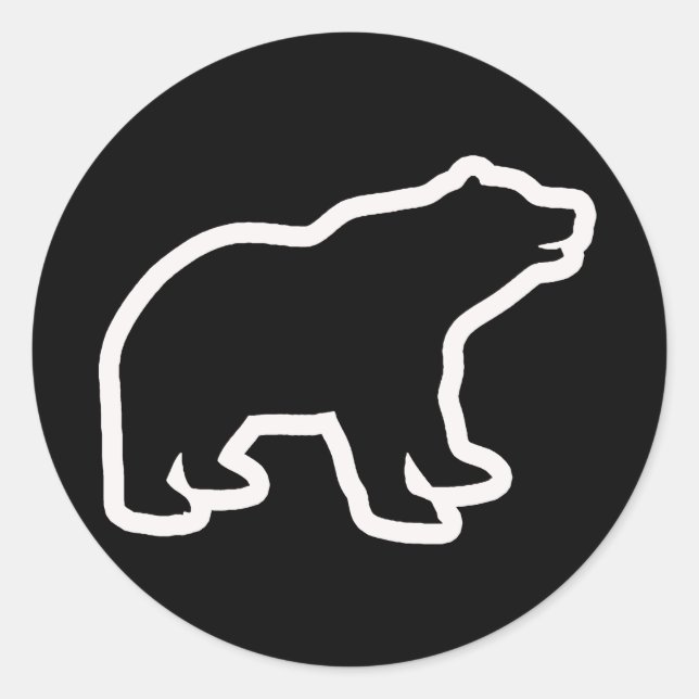 STICKER ROND LIGNE BLANCHE (Devant)