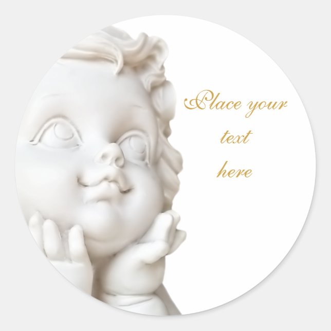 Sticker Rond Ligne blanche (Devant)