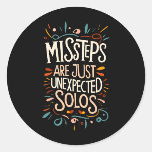 Sticker Rond Ligne Danseuse Funny Line Dance Citation Ligne Dan