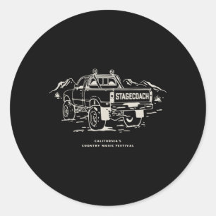 Sticker Rond Ligne de camion Stagecoach