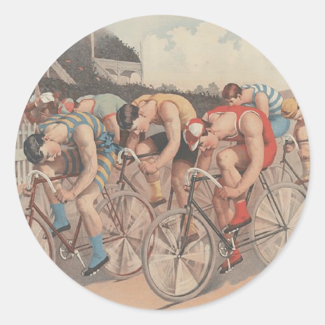 Sticker Rond Ligne de fin TOP (Devant)