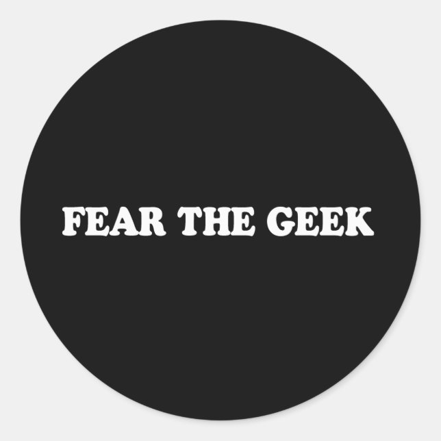 Sticker Rond Ligne de ramassage - CRAINDRE LE T-SHIRT GEEK (Devant)