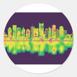Sticker Rond Ligne du Tennessee
