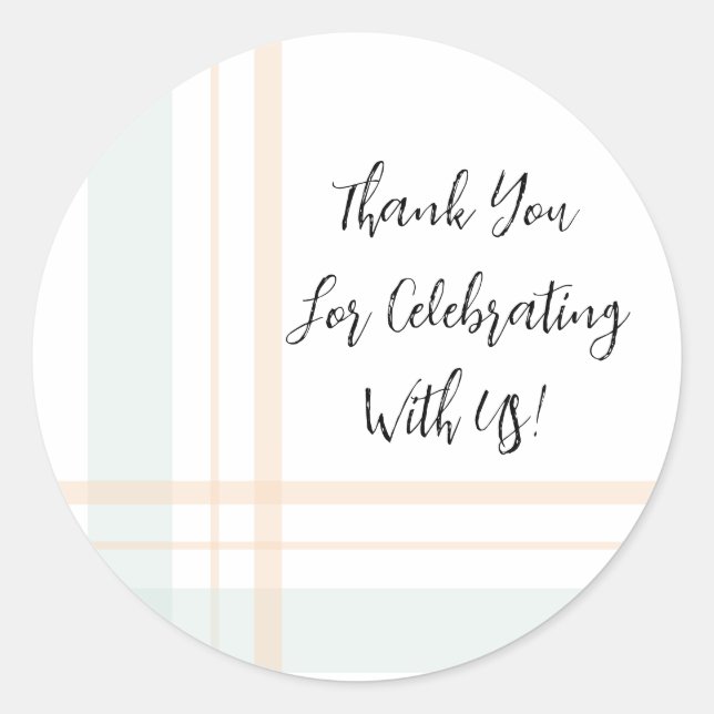 Sticker Rond Lignes Asymétrique Pâte Vert et Jaune (Devant)