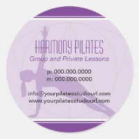Lignes convergentes Pilates violets