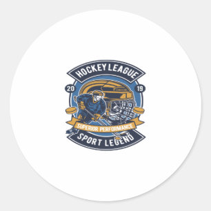 Sticker Rond Ligue de hockey