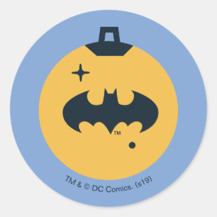 Sticker Rond Ligue de Justice Batman Holiday Bauble