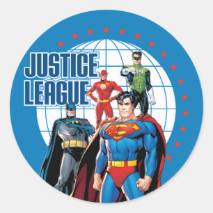 Sticker Rond Ligue de la Justice