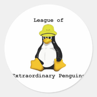 Sticker Rond Ligue des pingouins extraordinaires 2