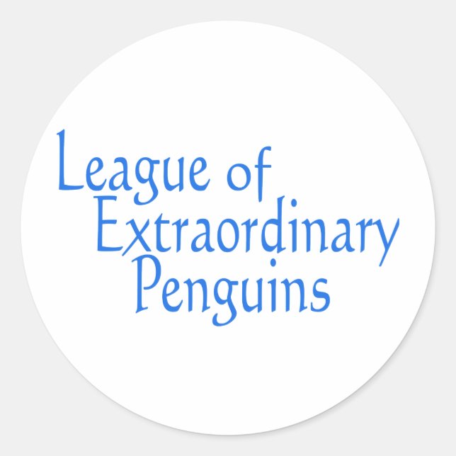 Sticker Rond Ligue des pingouins extraordinaires 3 (Devant)
