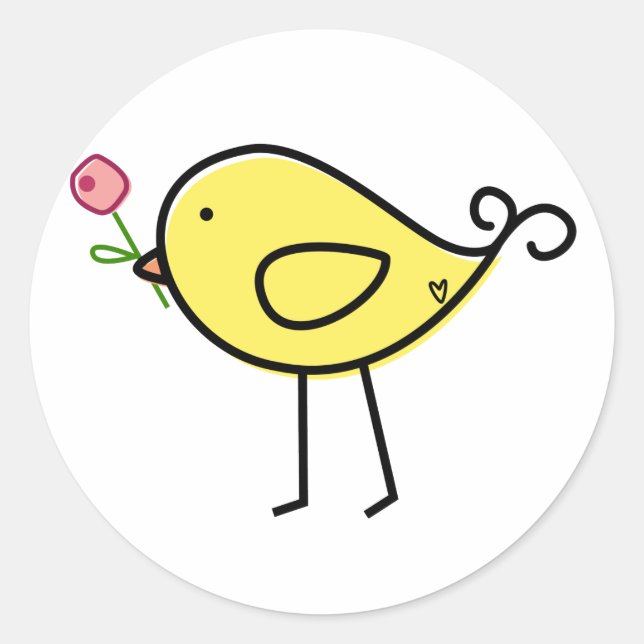 Sticker Rond Lil' Birdie (Devant)