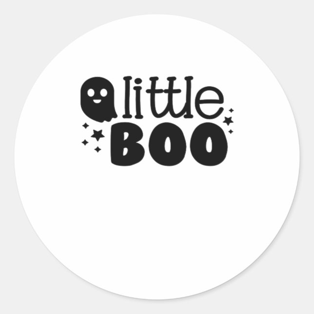 Sticker Rond Lil Boo Halloween 2025 (Devant)