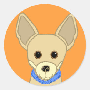 Sticker Rond LiL Chihuahua