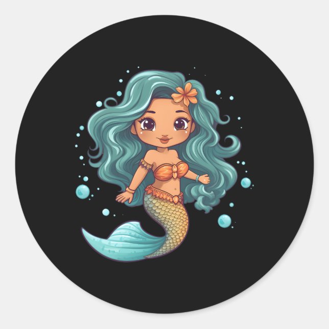 Sticker Rond Lil Mermaid (Devant)