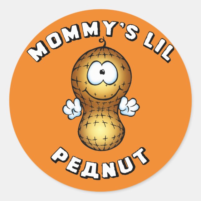 Sticker Rond Lil Peanut de maman (Devant)