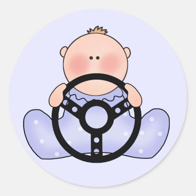 Sticker Rond Lil Race Baby Boy (Devant)