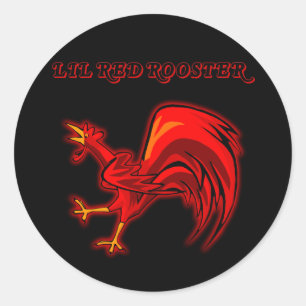 Sticker Rond Lil Red Rooster