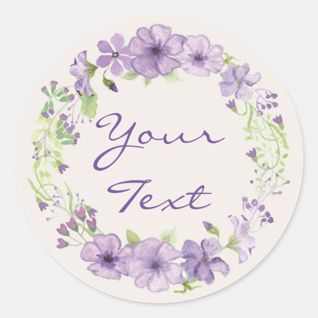 Sticker Rond Lilac (Devant)