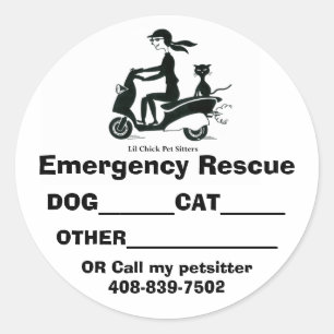 Sticker Rond LILCHICK_LOGO 2, Secourt d'urgence,... - Customisé