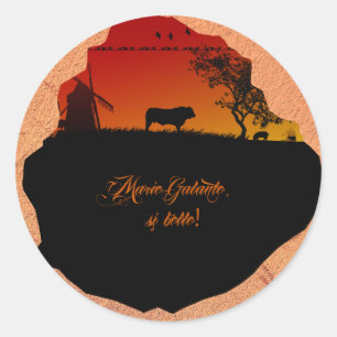 Sticker Rond L'île de Marie-Galante