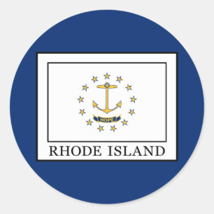 Sticker Rond L'île Rhode