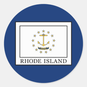 Sticker Rond L'île Rhode