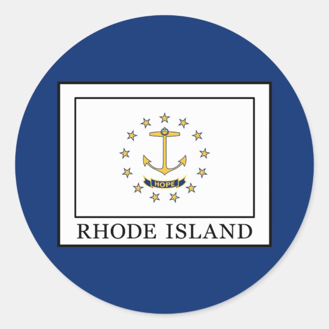 Sticker Rond L'île Rhode (Devant)